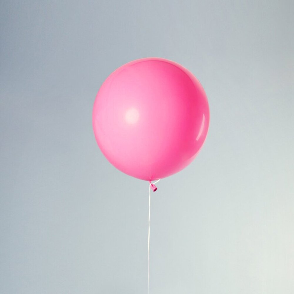 2PC GIANT JUMBO 36"(90cm) LATEX ROUND BALLOONS— PINK